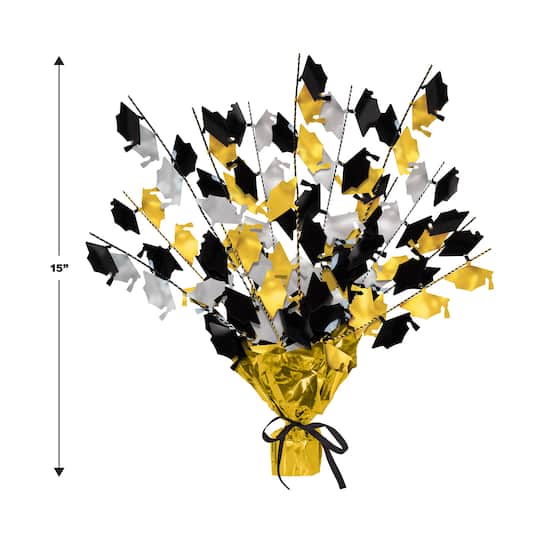 Beistle 15" Graduate Cap Gleam 'N Burst Centerpieces, 2ct.